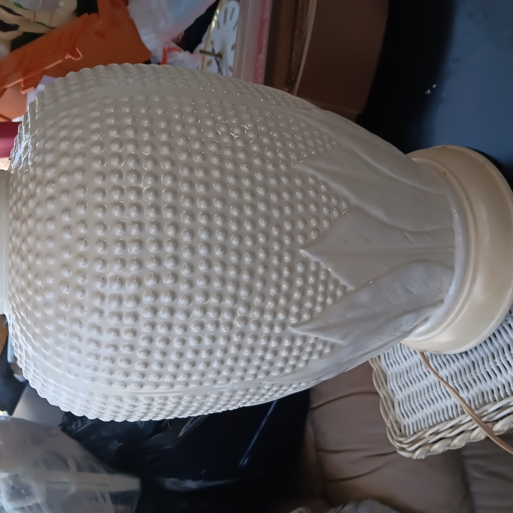 Elegant Textured White Vase